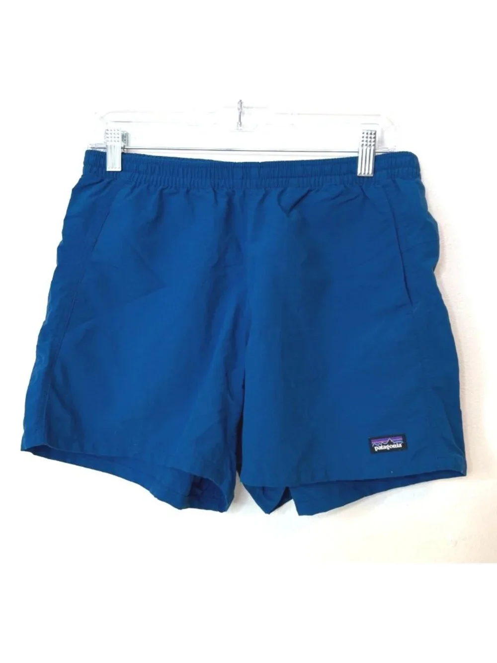 Patagonia Baggies Shorts Woman's Medium Dark Royal Blue Active Running Workout